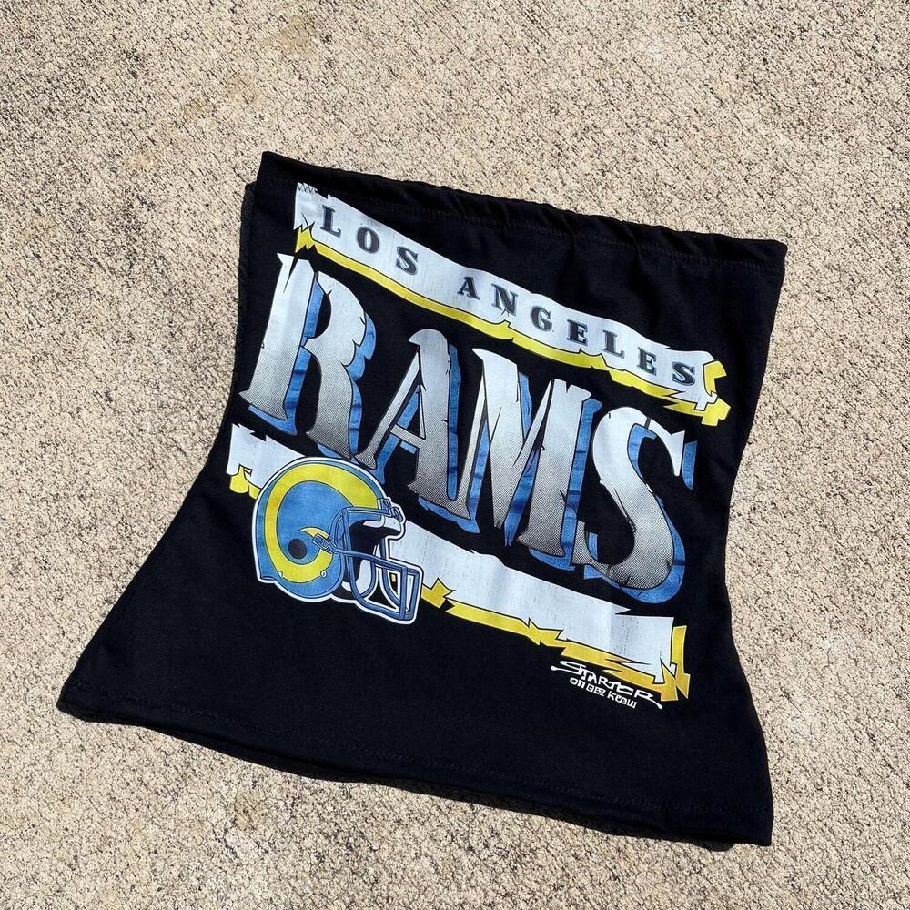 Upcycled Los Angeles Rams Tube Top Reworked Los Angeles Rams Tank Top